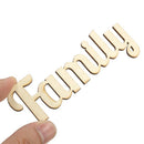 10 Pieces Natural Family Wooden Craft Cut Wooden Pieces Card Making DIY