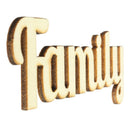 10 Pieces Natural Family Wooden Craft Cut Wooden Pieces Card Making DIY