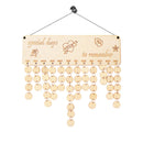Special Day Blank MDF Unpainted Birthday Reminder Sign with Mini Circles