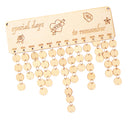 Special Day Blank MDF Unpainted Birthday Reminder Sign with Mini Circles