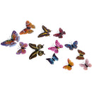 12 Pieces Night Glow Multicolor Butterfly Wall Stickers Art Decal Bathroom Bedroom Home Decor