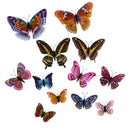 12 Pieces Night Glow Multicolor Butterfly Wall Stickers Art Decal Bathroom Bedroom Home Decor
