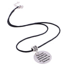 Nanny & Grandson Forever Love Round Pendant Leather Chain Necklace Gift
