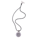 Nanny & Grandson Forever Love Round Pendant Leather Chain Necklace Gift
