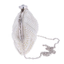 Ladies Women Girl's Evening Wedding Party Bag Handbag Clutch Beaded Pearl Crystal Purse