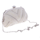 Ladies Women Girl's Evening Wedding Party Bag Handbag Clutch Beaded Pearl Crystal Purse