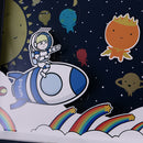 Creative Outer Space Theme Kids Self Stand Gift Box Party Bag Card Favor Set