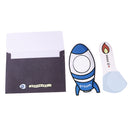 Creative Outer Space Theme Kids Self Stand Gift Box Party Bag Card Favor Set