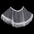 Wedding Bridal Lace Flower Tassels Shawl Shrug Wrap Cape Wedding Accessory