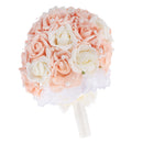 Artificial Flowers Simulation Bridesmaids Bouquet Wedding Home Decor Beige