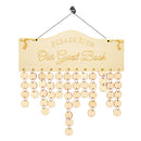 Wedding Guest Book Alternative Wood Round Sign Guest Book Drop Box Top