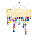 Our Guest Book Wooden Plaque Signs Board Calender with 2Pieces Paints for Wedding Decoration