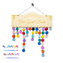 Our Guest Book Wooden Plaque Signs Board Calender with 2Pieces Paints for Wedding Decoration