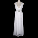Crystal Handmade Satins Waist Belt Porm Party Bridal Rhinestone Ribbon Sash