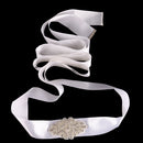 Diamante Bridal Sash Wedding Dress Sash Belt Crystal Waist Belt with Bead