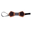 Fashion Novelty Wood Bow Tie MenÂ’s Wooden Bowtie with Fabric Strap Necktie Present for Boyfriend Husband Groom