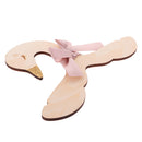 Cartoon Swan Animal Bowknot Wooden Clothes Garment Trousers Hook Hanger for Kids Children Nursery Room Home Decor