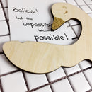 Cartoon Swan Animal Bowknot Wooden Clothes Garment Trousers Hook Hanger for Kids Children Nursery Room Home Decor