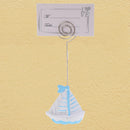 Cartoon Sailing Ship Place Card Holder Wedding Reception Party Table Decor