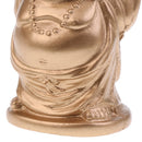 Antique Gold Plated Resin Maitreya Buddha Wedding Place Card Holder Table Decoration