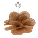 Burlap Hessian Flower Table Place Card Clip Photo Holder for Wedding Party