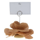 Burlap Hessian Flower Table Place Card Clip Photo Holder for Wedding Party