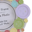 2"x2" Table Picture Photo Frame Colorful Buttons Home Decoration