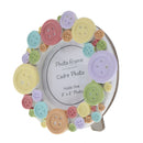 2"x2" Table Picture Photo Frame Colorful Buttons Home Decoration