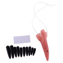 Witch Nose and Black False Nail Make Up Accessory for Halloween Fancy Dress