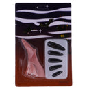 Witch Nose and Black False Nail Make Up Accessory for Halloween Fancy Dress