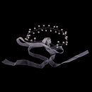Silver Lady Girls Flower Pearls Headband Ribbon Hair Accessories