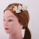 Fashion Charming Women's Faux Pearls Petunia Petal Comb Flower Hair Pin Hair Clip Party Prom Hairpin Hair Accessory