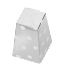 12pcs Popcorn Boxes Treat Snack Container Loot Bags Movie Wedding Party Supplies Silver dot