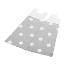 12pcs Popcorn Boxes Treat Snack Container Loot Bags Movie Wedding Party Supplies Silver dot