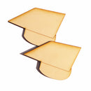 Pieces of 10 Graduation Cap Wooden Pieces Scrapbooking Embellishment DIY Craft