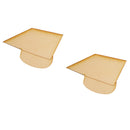 Pieces of 10 Graduation Cap Wooden Pieces Scrapbooking Embellishment DIY Craft