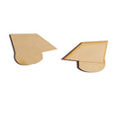 Pieces of 10 Graduation Cap Wooden Pieces Scrapbooking Embellishment DIY Craft