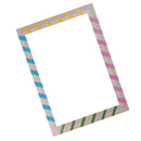 Cartoon DIY Stripe Selfie Frame Photo Booth Prop for kids Birthday Party