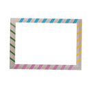 Cartoon DIY Stripe Selfie Frame Photo Booth Prop for kids Birthday Party