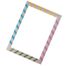 Cartoon DIY Stripe Selfie Frame Photo Booth Prop for kids Birthday Party