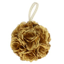 Rose Kissing Balls Hanging Artificial Flower Ball for Wedding Decoration Gold