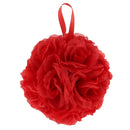 Rose Kissing Balls Hanging Artificial Flower Ball for Wedding Decoration Red
