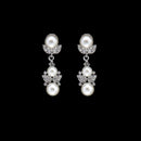 Fashion Diamante Wedding Party Jewelry Set Bridesmaid Silver Crystal Pearl Necklace Earrings Ring Bracelet Jewellery Set