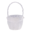 5pcs /Set Satin Bow Ring Pillow Basket Pen Set Guest Book Garter for Wedding