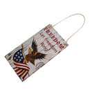 Freedom -Let Freedom Ring USA Flying Eagle Wooden Hanging Plaque Wall Door Home Decoration