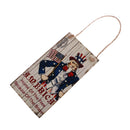 American USA Wooden Hanging Plaque -Home of The Free Because of The Brave