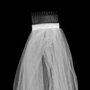 2 Layer Wedding Veil with Comb and Bride to be Satin Sash Party Decoration