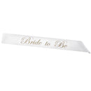 2 Layer Wedding Veil with Comb and Bride to be Satin Sash Party Decoration