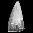 2 Layer Wedding Veil with Comb and Bride to be Satin Sash Party Decoration