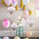 White Paper Honeycomb Hanging Decoration Birthday Wedding Fairy Party 35cm